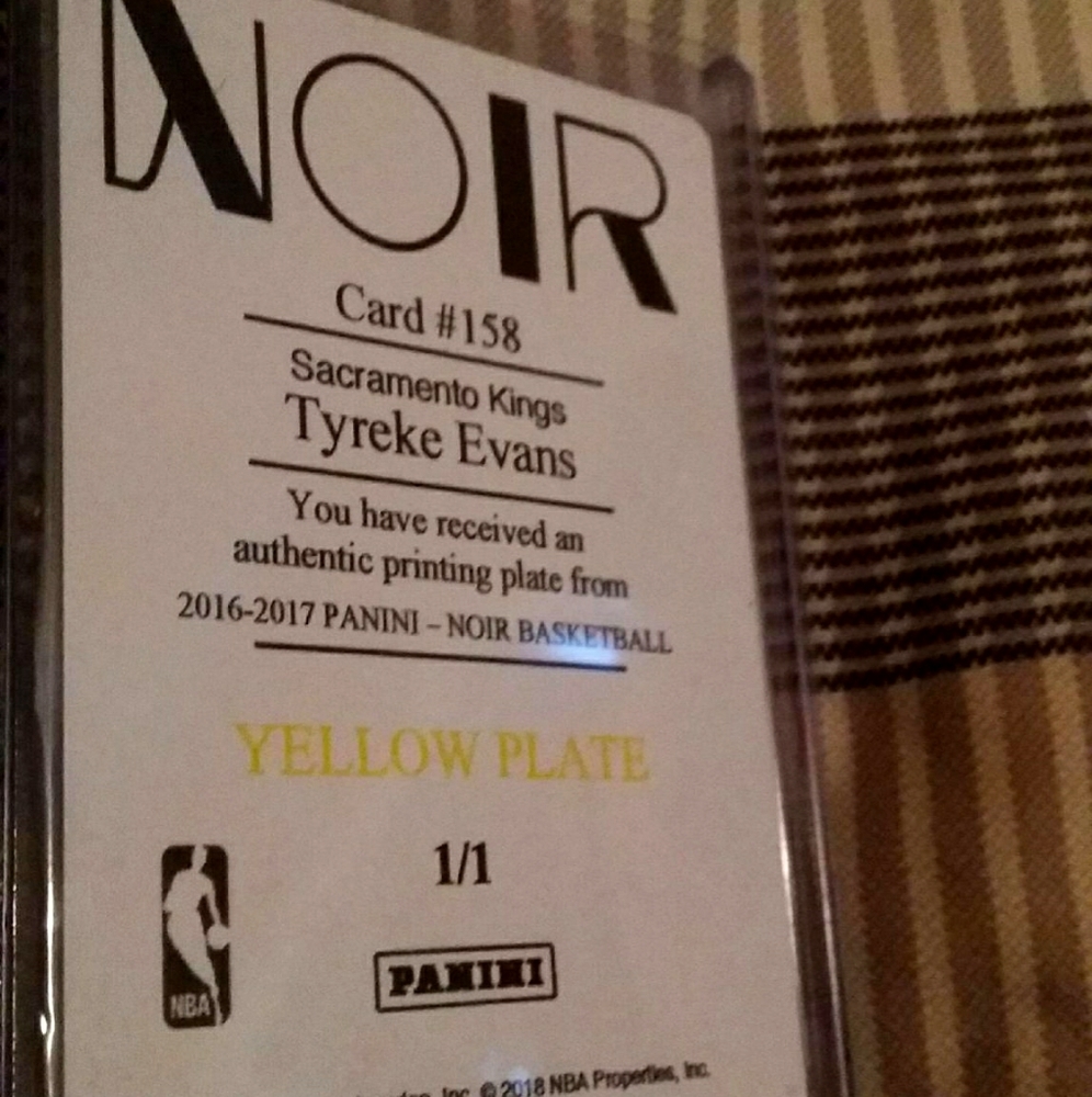 Tyreke Evan's  Yellow Card #ed 1 of 1